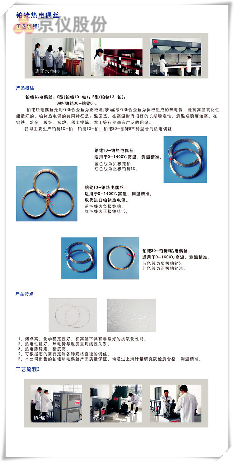 R型(铂铑13-铂)