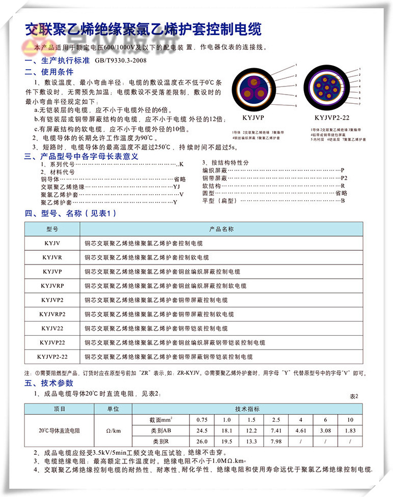 控制电缆